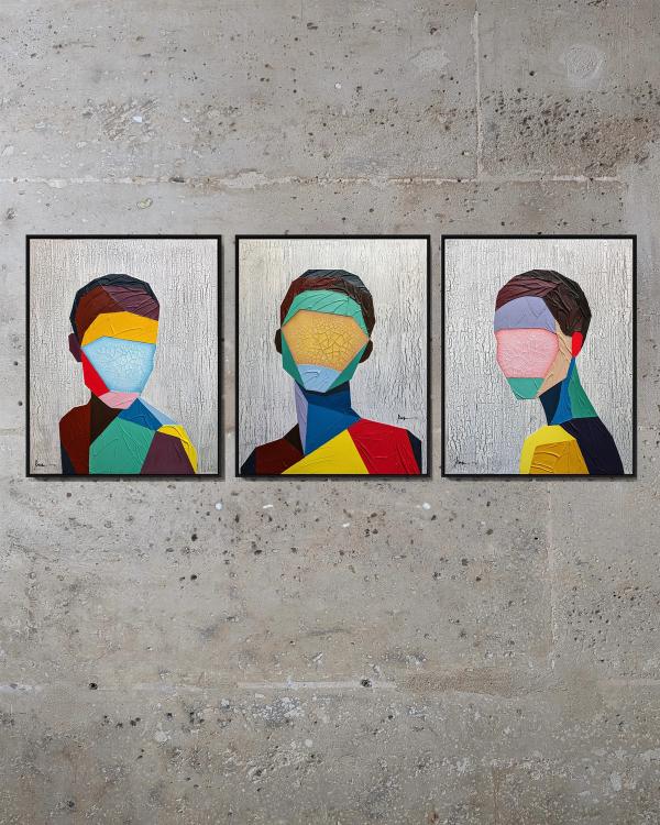 Triptych "Color Me" (small)